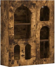 vidaXL Dulap suspendat Stejar fumuriu 59 x 20 x 71.5 cm Lemn compozit