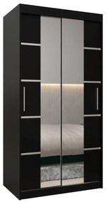 Dulap de haine 100 cm Verika 4 100 (negru). 1064255