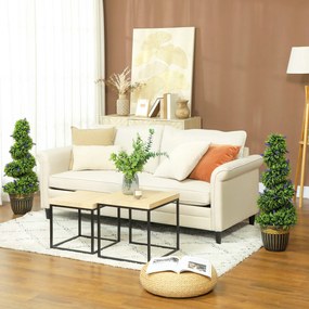 HOMCOM Set de Două Plante Artificiale Lavandă 90 cm | Aosom Romania