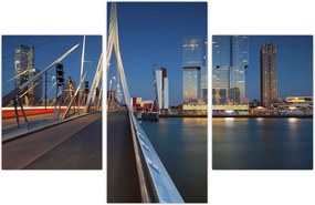 Tablou - Amurg în Rotterdam, Olanda (90x60 cm)