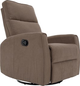Fotoliu rotativ de relaxare, gri-maroniu taupe, MEKENZI