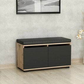 Dulap pentru pantofi Drago Walnut and Black