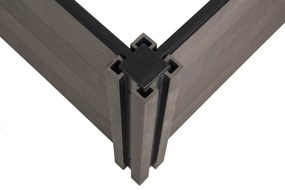 Paturi de flori ridicate G21 Crop 143 x 68 x 54,WPC, Eben, 54 cm