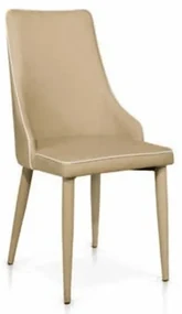 Scaun Molino, piele ecologica, structura metalica - BEJ