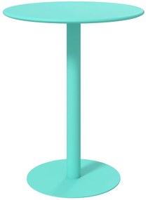 HOMCOM Masă de dining rotundă pentru 2 persoane Ø60 cm modernă cu bază rotundă cadru din oțel pentru interior și exterior verde | Aosom Romania