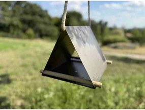 Hrănitoare pentru păsări Vela 25 x 25 x 20 cm, corten CORGARDEN 1041