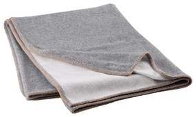 Pătură gri din amestesc de lână 145x200 cm Ahwi – Blomus