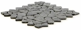 Mozaic Garth din andezit - plăci negru / gri închis 1 m2