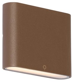 Lampa de perete exterioara moderna maro ruginiu 11,5 cm inclusiv LED IP65 - Batt