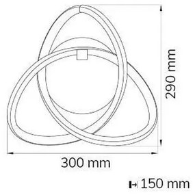 Aplică LED INDIGO LED/14W/230V Wofi 4134.01.88.9000