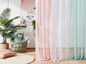 Perdea de culoare crem cu tunel 140x250 cm
