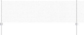 vidaXL Gard cu Stâlp Argintiu 0,6 x 25 m Oțel