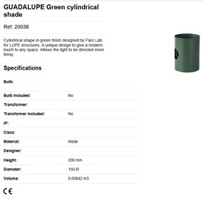 Aplica perete cu reader LED design modern GUADALUPE verde