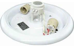 Plafonieră cu senzor de mișcare MANA, 2 x E27, 40 W, 230 V, Ø 30 cm, alb