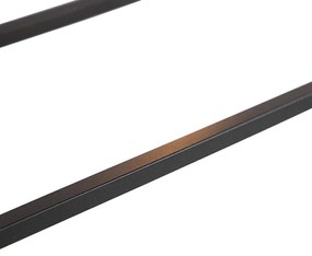 Lampă modernă suspendată dreptunghiulară neagră cu 5 lumini - Cage