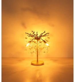 Globo 64138TG - Lampă de masă QUEENA, 3xE14/40W/230V, aurie