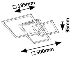 Rabalux 71371 - Plafonieră LED OTTAVIA LED/40W/230V 3000K