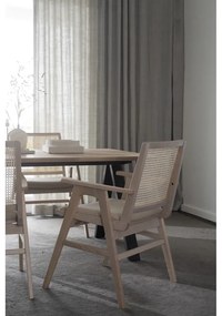 Masă de dining extensibilă cu blat din lemn de stejar 170x100 cm Carradale - Rowico