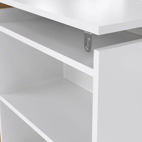 Tăblie de pat albă 165x80 cm Naia – Tvilum