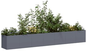 vidaXL Jardinieră Antracit 280x40x40 cm Oțel laminat la rece
