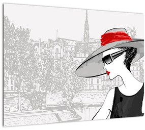 Tablou - Doamna la oraș (70x50 cm)