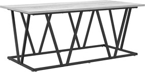 vidaXL Masă de cafea Gri 100 x 50 x 40 cm Lemn aranjat și metal