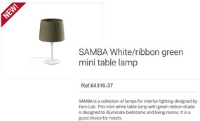 Veioza / Lampa de masa moderna design elegant SAMBA mini alb/verde 64316-37