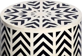 Masuta auxiliara design unicat Bone Inlay 45cm A-43660 VC