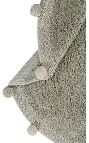 Covor pentru copii verde deschis lavabil/țesut manual din bumbac ø120 cm Bubbly Olive – Lorena Canals