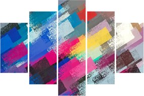 Tablou - Dungi colorate cu pensula (150x105 cm)