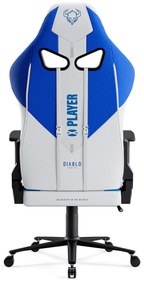 Scaun gaming Diablo X-Player 2.0 din material Normal Size Frost White / alb