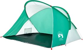 vidaXL Cort de plajă 2 persoane pop-up, verde marin, impermeabil