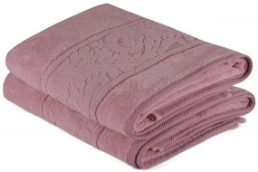 Set 2 Prosoape de Baie Sultan, 70x140 cm, 100% Bumbac, 560 gsm, Roz