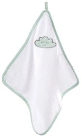 Prosop cu glugă pentru copii alb din bumbac 80x80 cm Happy Cloud – Roba
