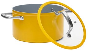 Oală cu capac/cu suprafață ceramică 5,5 l adecvată pentru plita cu inducție Meda 3.0 – FABINI