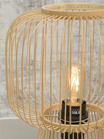 Veioza, lampa de masa eco din bambus Cango natur, 30x26cm