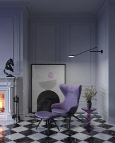 Aplica LED de perete directionabila design modern Fad negru mat
