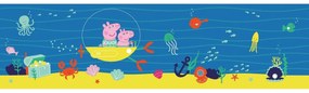 Bordură autocolantă Peppa Pig Sea, 500 x 9,7 cm