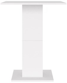 Masa de bistro, alb, 60 x 60 x 75 cm, PAL 1, Alb