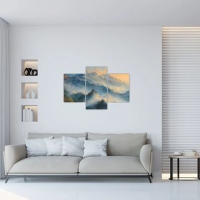 Tablou - Peisaj montan pictat (90x60 cm)
