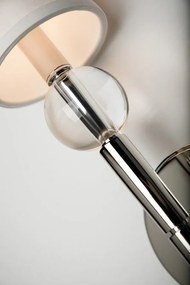 Aplica de perete design clasic ROCKLAND small, nichel lucios