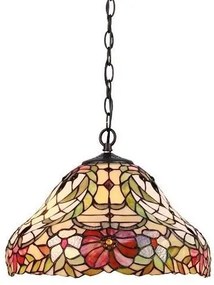 Lustra, Pendul clasic, sticla Tiffany, diametru 41cm Mirella 8086RX