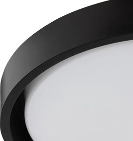 Brilliant - Plafonieră LED SONORA, 12W, 230V, 3000K, Ø 31 cm, negru