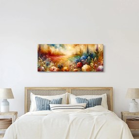 Tablou - Pajiște colorată (120x50 cm)