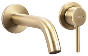 REA-B5334 - Baterie pentru lavoar OWEN, montaj încastrat, auriu periat