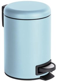 Coș de baie LEMAN MATT, albastru deschis, recipient pentru deșeuri, 3 l, WENKO