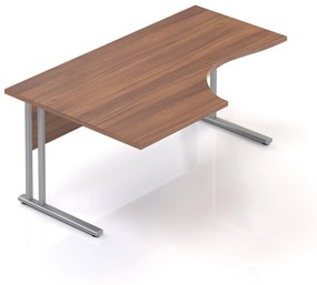 Birou ergonomic Visio 160 x 100 cm, stanga, nuc