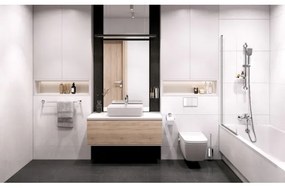 Novaservis - Set pentru cadă cu baterie METALIA, crom lucios