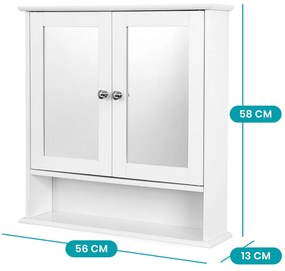 Dulap de baie montabil pe perete