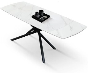 Masa ceramica extensibila Sahara Statuario 140 cm /90 cm /75 cm